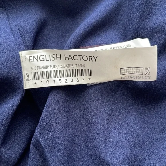 English Factory Bomber Varsity Lace Shell Jacket Womens Sz M NWT* - Picture 12 of 14